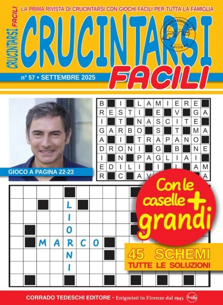 Crucintarsi Facili – Settembre 2025 Cover