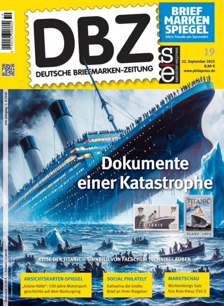 DBZ Deutsche Briefmarken-Zeitung – September 2025 Cover