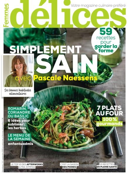 Delices de Femmes d’Aujourd’hui – Septembre 2025 Cover