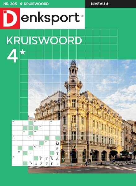 Denksport Kruiswoord 4 – 21 Augustus 2025 Cover