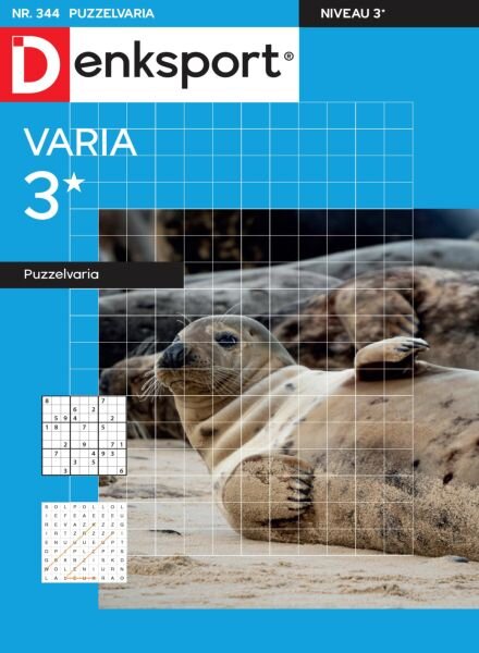 Denksport Varia 3 Puzzelvaria – 28 Augustus 2025 Cover
