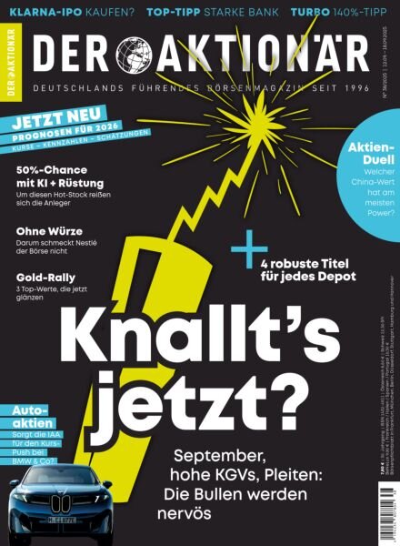 Der Aktionar – 12 September 2025 Cover