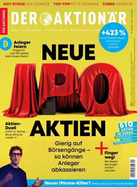 Der Aktionar – 26 September 2025 Cover