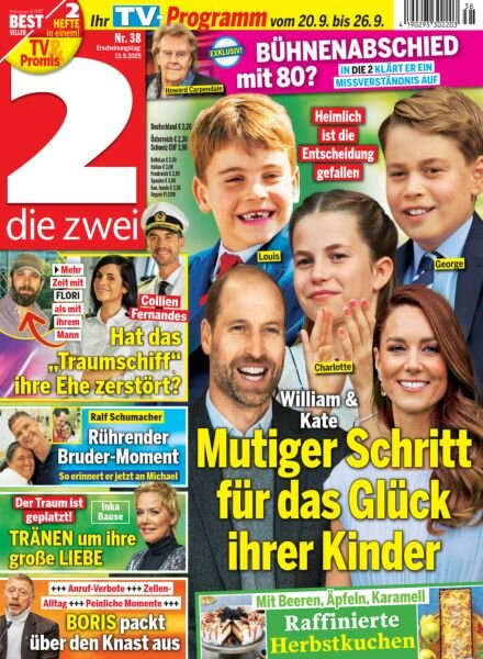Die Zwei – 13 September 2025 Cover
