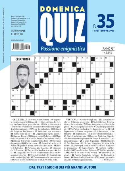 Domenica Quiz – 11 Settembre 2025 Cover