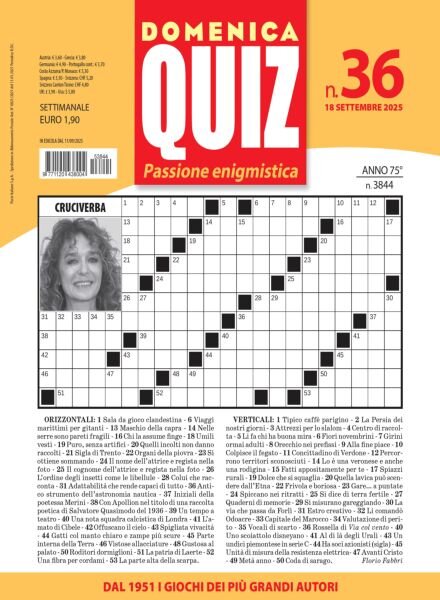 Domenica Quiz – 18 Settembre 2025 Cover