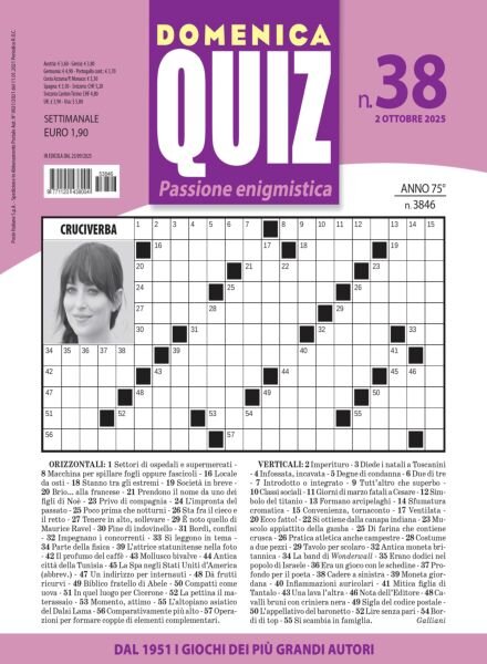 Domenica Quiz – 2 Ottobre 2025 Cover