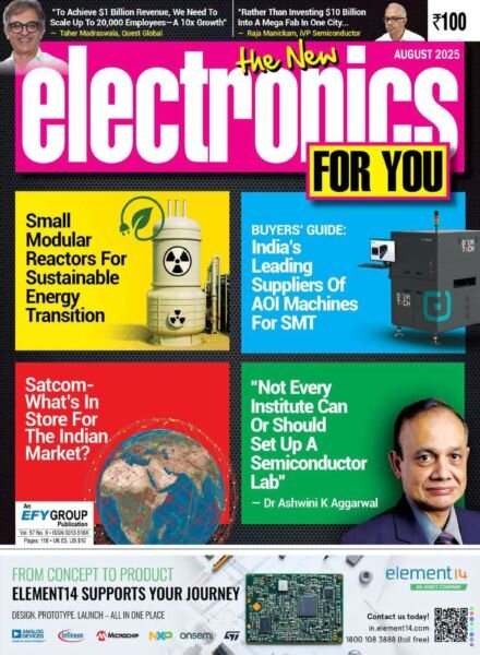 Electronics For You – August 2025 Cover