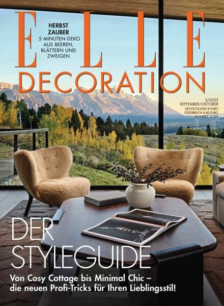 Elle Decoration Germany – September-Oktober 2025 Cover