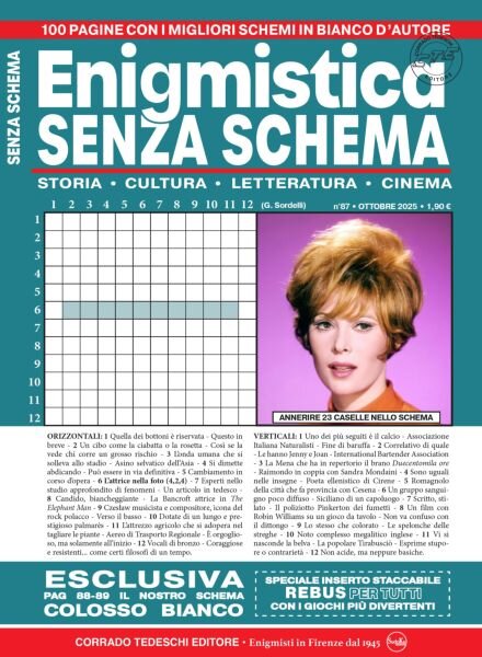 Enigmistica Senza Schema – Ottobre 2025 Cover