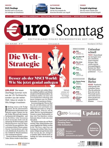 Euro am Sonntag – 12 September 2025 Cover