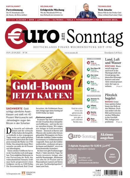 Euro am Sonntag – 19 September 2025 Cover
