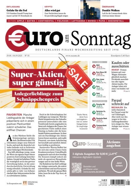 Euro am Sonntag – 29 August 2025 Cover
