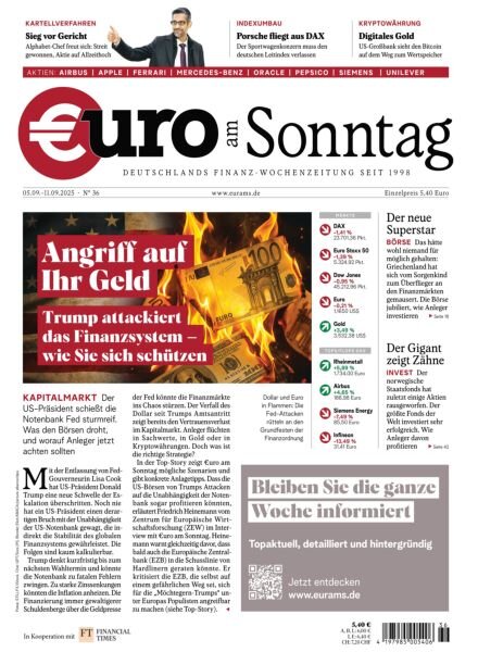 Euro am Sonntag – 5 September 2025 Cover