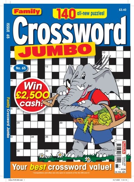 Family Crossword Jumbo – September 2025 Cover