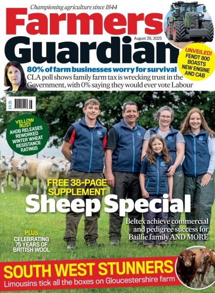 Farmers Guardian – 29 August 2025 Cover