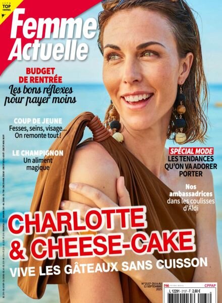 Femme Actuelle – 6 Septembre 2025 Cover
