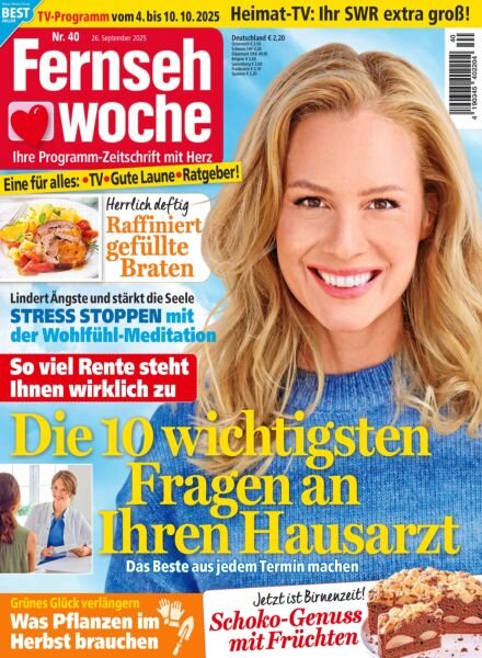 Fernsehwoche – 26 September 2025 Cover