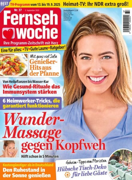 Fernsehwoche – 5 September 2025 Cover