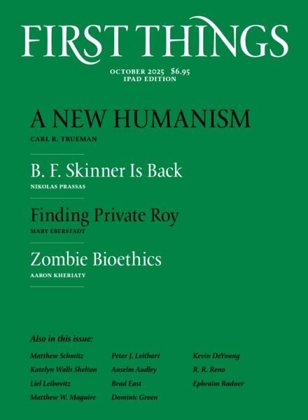 First Things – October 2025 Cover