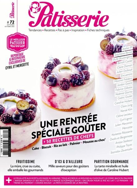 Fou de Patisserie – Septembre-Octobre 2025 Cover