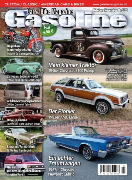 Gasoline Magazin – Oktober-November 2025 Cover