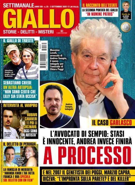 Giallo – 3 Settembre 2025 Cover