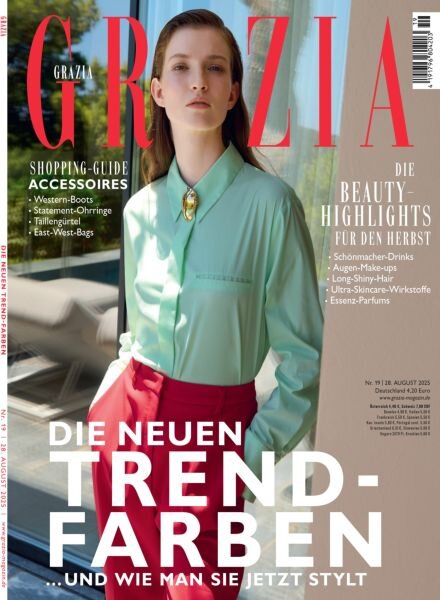 Grazia Germany – 28 August 2025 Cover