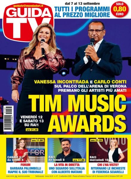 GuidaTV – 2 Settembre 2025 Cover