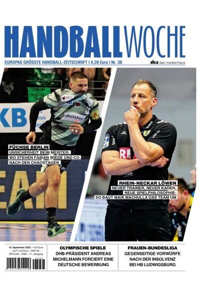 Handballwoche – 16 September 2025 Cover