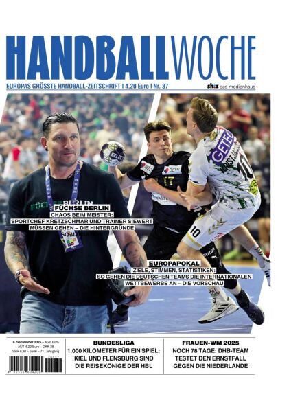 Handballwoche – 9 September 2025 Cover
