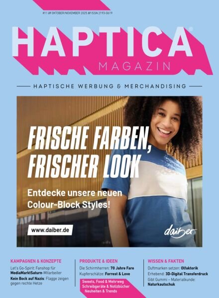 Haptica Magazin – October-November 2025 Cover