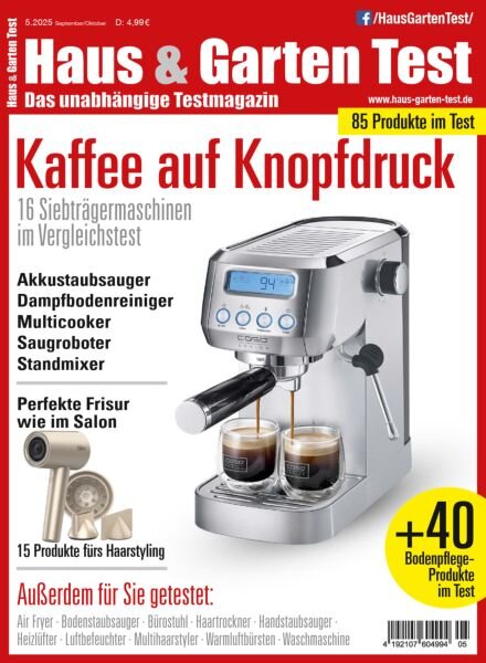 Haus & Garten Test – September-Oktober 2025 Cover