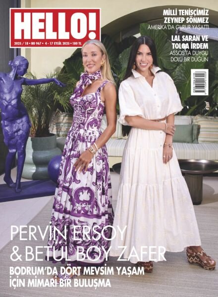 Hello! Turkiye – 3 Eylul 2025 Cover