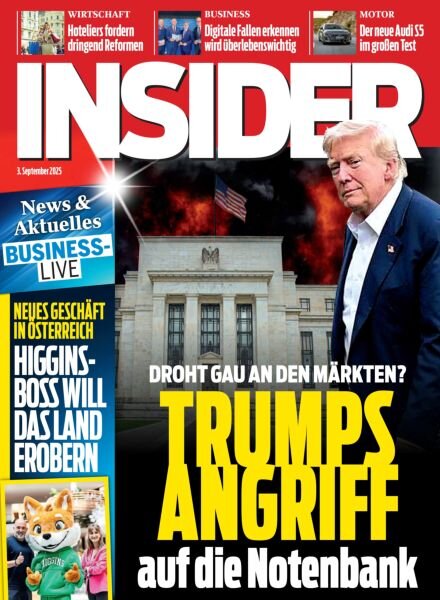 Insider Austria – 3 September 2025 Cover