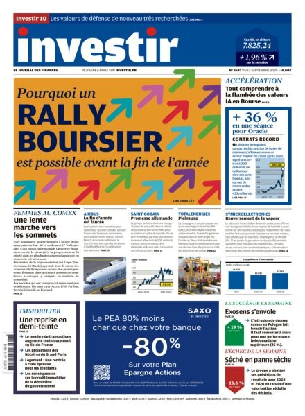 Investir – 13 Septembre 2025 Cover
