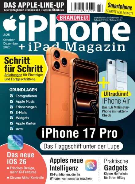 iPhone + iPad Magazin – Oktober-November-Dezember 2025 Cover