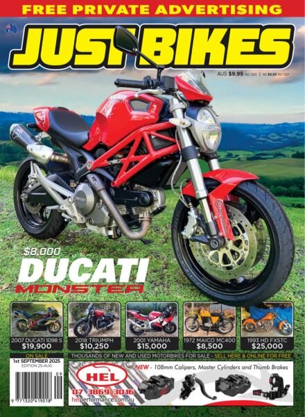 Just Bikes – August 2025 Cover