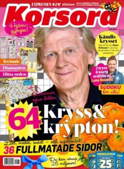 Korsord – 15 September 2025