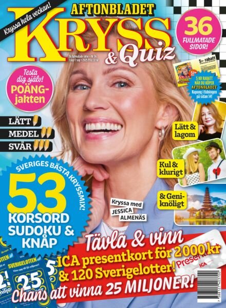 Kryss & Quiz – 1 September 2025 Cover