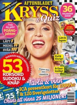 Kryss & Quiz – 8 September 2025