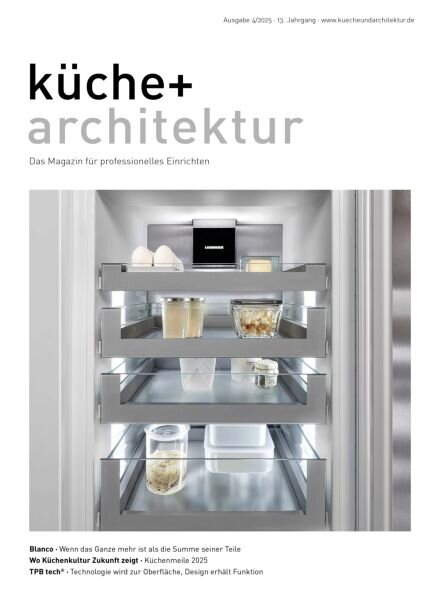 Kuche+Architektur – September 2025 Cover