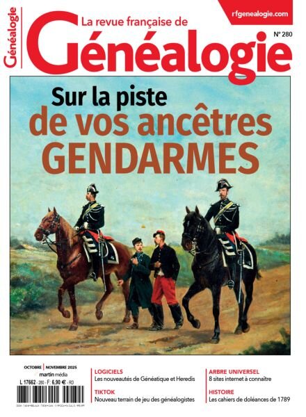 La Revue francaise de Genealogie – Octobre-Novembre 2025 Cover