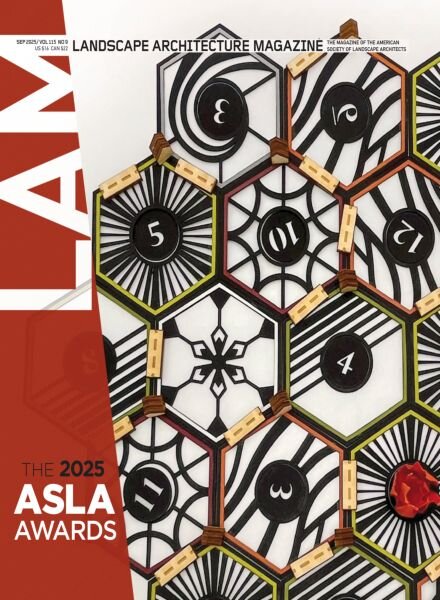 Landscape Architecture Magazine USA – September 2025 Cover