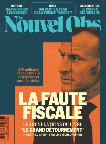 Le Nouvel Obs – 11 Septembre 2025 Cover
