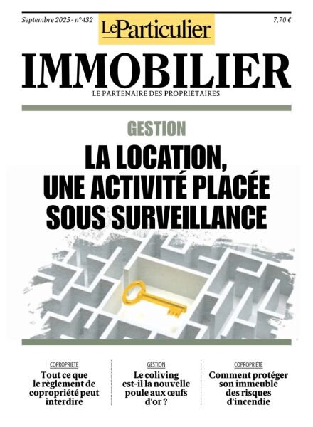 Le Particulier Immobilier – Septembre 2025 Cover