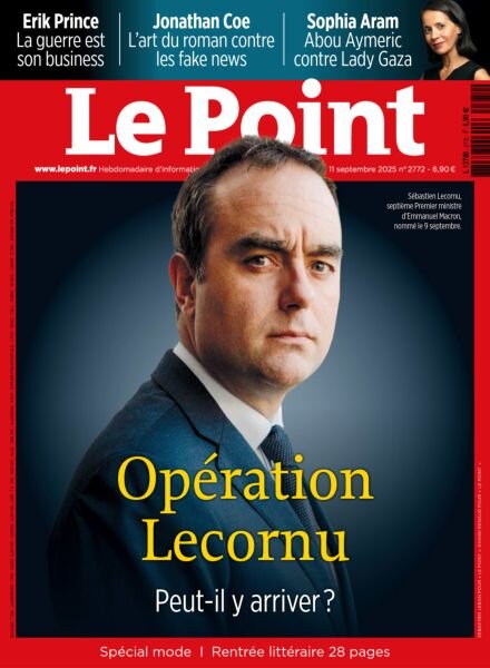 Le Point – 11 Septembre 2025 Cover