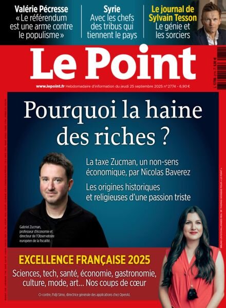 Le Point – 25 Septembre 2025 Cover