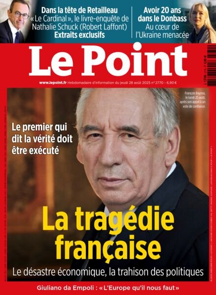 Le Point – 28 Aout 2025 Cover