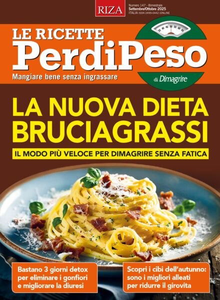 Le Ricette PerdiPeso – Settembre 2025 Cover
